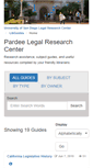 Mobile Screenshot of lawlibguides.sandiego.edu