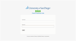 Desktop Screenshot of oracleapps.sandiego.edu