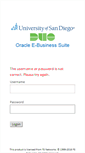 Mobile Screenshot of oracleapps.sandiego.edu